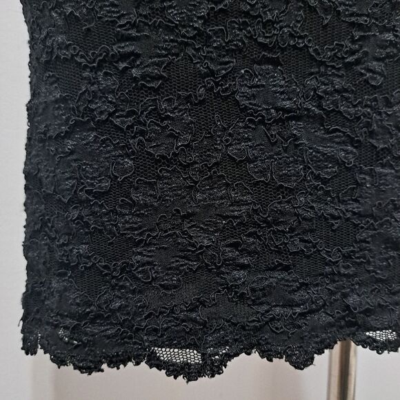 Vintage Frederick's Of Hollywood Gothic Illusion Sweetheart Neckline Y2K  Sz 7/8 - Picture 12 of 14